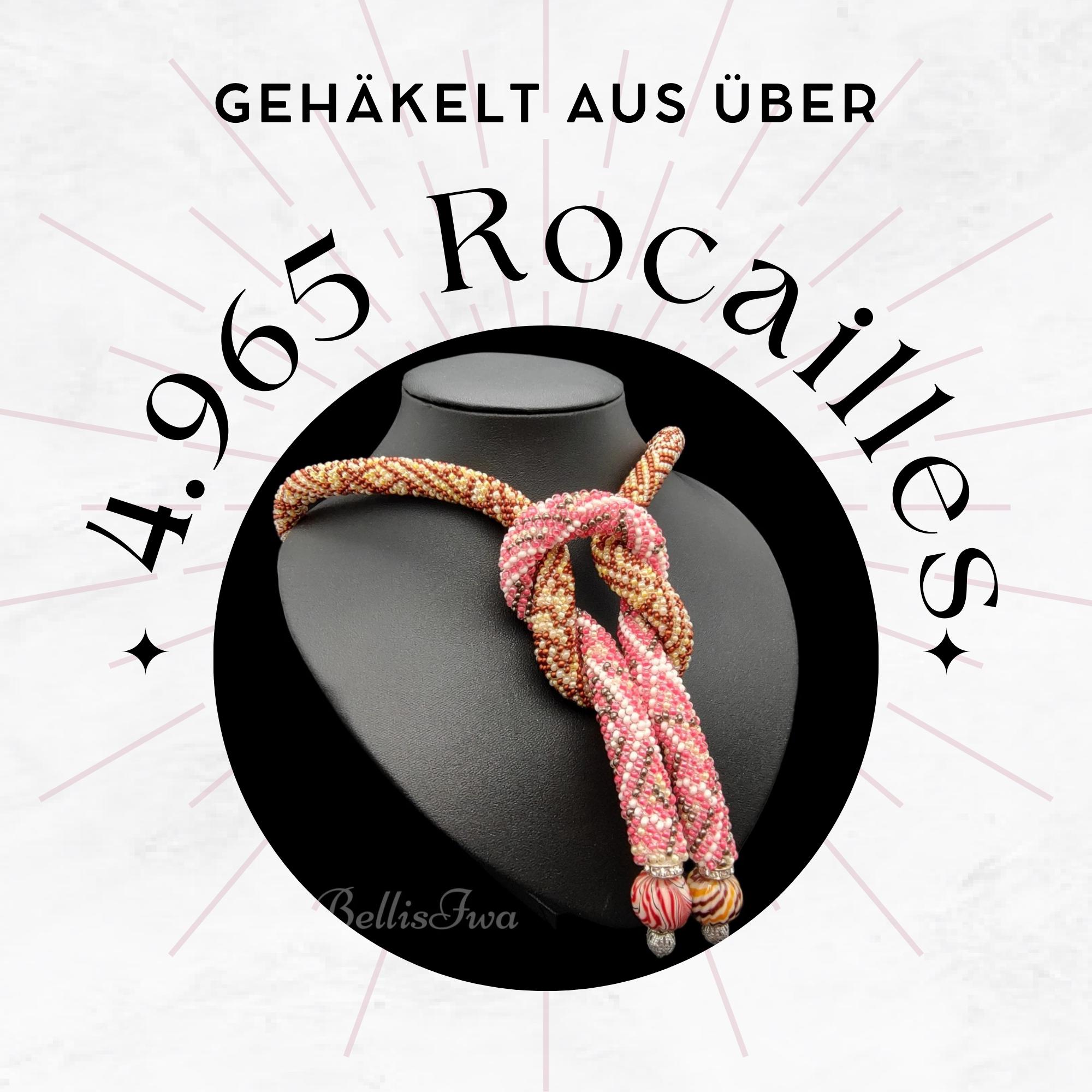 Gehäkelte Perlenkette aus 4.965 Rocailles Schlauchkette – Einzigartiges Statement Halskette Einzelstück Unikat #1557178317 Gehäkelte Perlenkette aus 4.965 Rocailles Schlauchkette – Einzigartiges Statement Halskette Einzelstück Unikat #1557178317